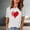 White, variant on EQWLJWE Paw Graphic Tshirt Women Funny Cat Dog Paw Print Short Sleeve Tee Shirts Dog Mom Gifts Girls Love Heart Tees Tops