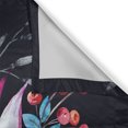 thumbnail image 3 of Ambesonne Tropical Kitchen Curtains, Exotic Bouquet Watercolor, 55"x45", Charcoal Grey Multicolor, 3 of 3