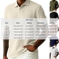 thumbnail image 2 of Rvwovn Men's Jacquard Button Up Shirt – Short Sleeve Knit Business Casual Collared Top, 2 of 7
