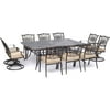 Hanover Traditions 11-Piece Aluminum Outdoor Dining Set, Seats 10