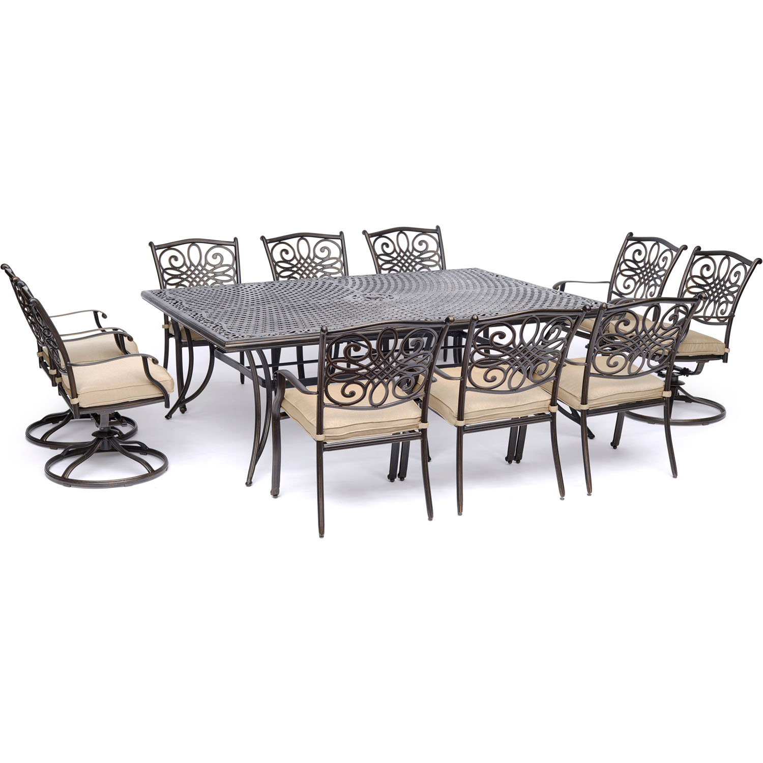 Hanover Traditions 11-Piece Outdoor Patio Dining Set
