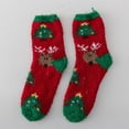 thumbnail image 2 of Fuzzy Socks for Women Vintage Socks Crazy Socks Xmas Socks for Women Slipper Socks for Womens Cozy Warm Fleece Socks Women's Novelty Socks Womens Christmas Gifts Green One Size, 2 of 3