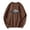 v#63Brown129, variant on Crew Neck Sweatshirts Women Cute Flower Leaf Graphic Long Sleeve Tops Soft Sweatshirt Oversized Fall Winter Pullover Outdoor Wear Comfort,Gray,L