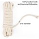thumbnail image 3 of Craft Rope 1/4 INCH Braided Rope Cotton Rope 65 Feet Clothesline All Purpose Braided Cord for DIY Rope Basket/Mat as Candle Replacement Wick Self Wate, 3 of 3