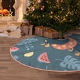 thumbnail image 5 of Sikiie Watermelons Dachshunds Nativity Christmas Tree Skirt, Jesus Christian Winter Holiday Tree Mat Decoration(30-48IN)48", 5 of 6