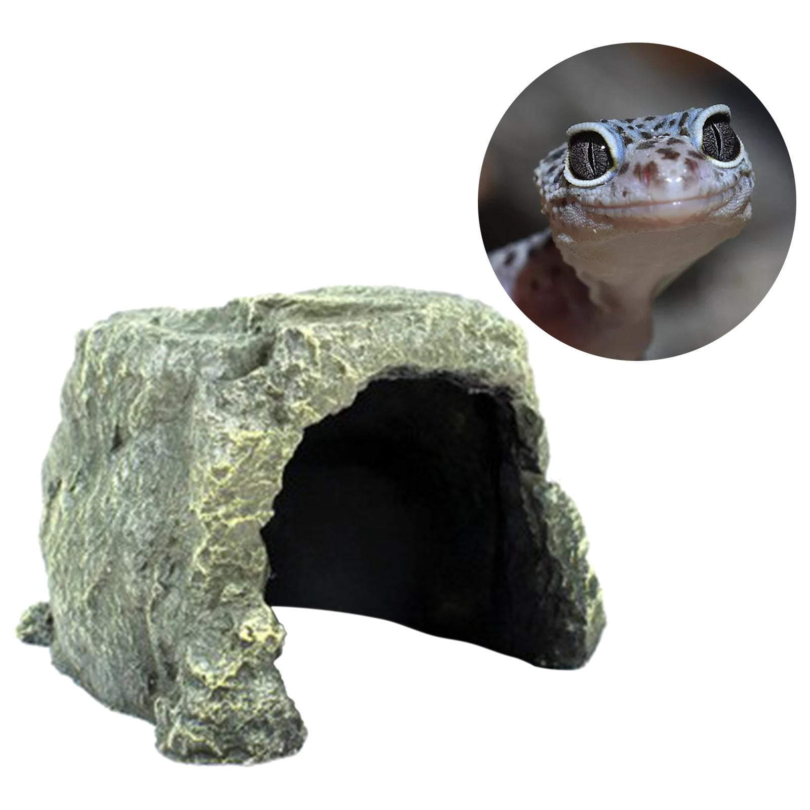 Reptile Hideout Cave Habitat Basking Shelter High Rock Resign for ...