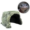 thumbnail image 1 of Cueva de escondite para , refugio de resina para , cueva decorativa para pecera, cueva para pecera, casa de tortuga, acuario, Yinane Cueva de escondite de reptiles, 1 of 7