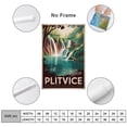 thumbnail image 2 of Endure And Flourish Plitvice Lakes National Park Retro Travel Poster Vintage Inspirational Wall Art Print for Office Study Room Retreat Print Poster, 2 of 8