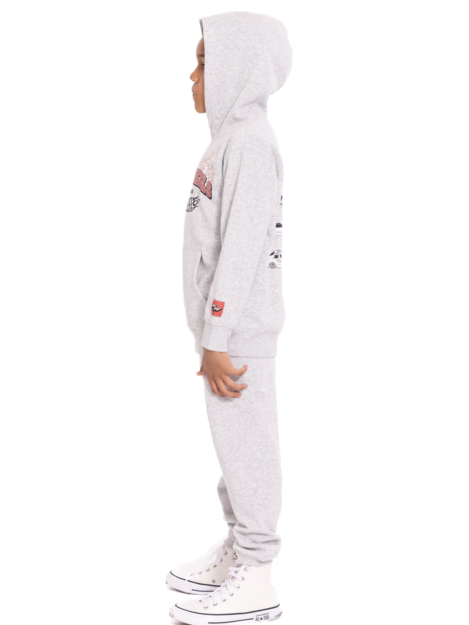 Hot Wheels Boy's Graphic Hoodie with Matching Jogger Pant, 2 Piece Set, Sizes 4-16
