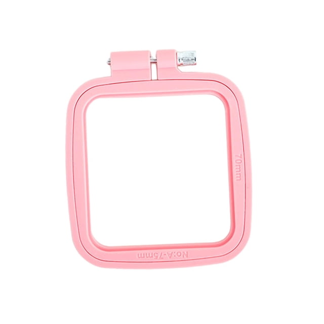 Square Hoops Macrame s for DIY Craft Wedding Party Home Accessories, Stitch Embroidery Sewing Supplies - 7x7.5cm