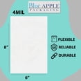 thumbnail image 2 of 4Mil Clear Flat Open Top Poly Bags LDPE Packaging - 6"X8" & (1000 Bags), 2 of 7