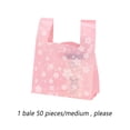 thumbnail image 2 of Inteprter 50 Uds. De bolsas de plástico transparente con diseño de Sakura, bolsa de transporte colorida, bolsillo de almacenamiento seguro portátil Decoración del hogar 1 Medio26*43 14cm Inteprter HA075275-03, 2 of 6