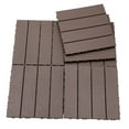thumbnail image 2 of IVV 44 Pack Plastic Interlocking Deck Tiles, 11.8"11.8" Waterproof Patio Flooring, Outdoor All-Weather Decking Tiles for Balcony, Poolside, Backyard, Bathroom (Light Coffee), 2 of 10