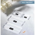 thumbnail image 3 of ; Large Clear Acrylic Sign Holders Wedding Sign Holder with Card Slot Perfect for Retail Shop Cafe Events DIY Wedding Table Signs Holder Table Number Cards Food Sign, 3 of 7