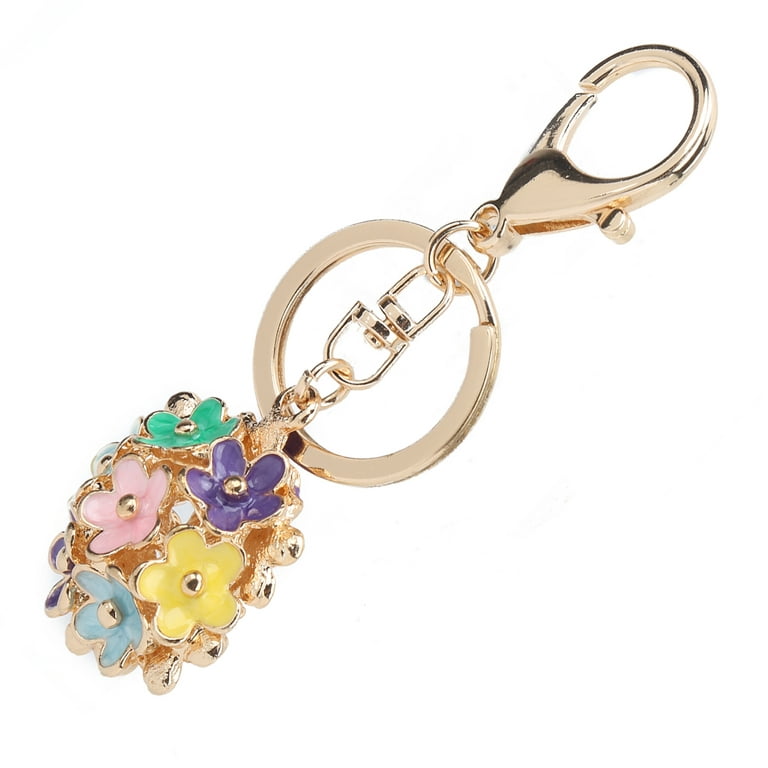 Key Chain, Small Daisy Keychain Metal Key Chain Flower Keychain Cute Key  Chain 4.13in With Key Hook For Backpack For Car Interior For Handbag  Pink,Colorful 