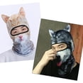 thumbnail image 3 of Cat Ski Mask, Breathable Cat Balaclava, Dog Balaclava, Halloween Hat, Cute Full Face Mask Animal Ski Mask for Hiking Riding, 3 of 8
