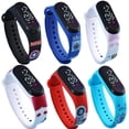 thumbnail image 4 of Disney-reloj electrónico LED de Mickey y Minnie para niños, cronógrafo Digital con correa de impresión, pulsera táctil a prueba de agua, regalo, 4 of 4