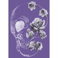 thumbnail image 2 of Women's Lost Gods Rose Skull Portrait  Racerback Tank Top, 2 of 4