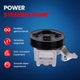 thumbnail image 3 of MOCA AUTOPARTS Power Steering Pump Fit for 2008-2012 INFINITI EX35 & 2009-2012 INFINITI FX35 & 2014-2019 INFINITI Q70 3.7L & 2014-2017 INFINITI QX70 3.7L, 3 of 9