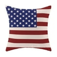 thumbnail image 5 of 4th of July Decorative Pillowcases Independence Day Pillowcases Set of 4 American Flag Patriotic Pillowcases Decorative, 18x18, 5 of 6