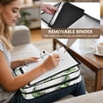 thumbnail image 5 of Haosy Accordion File Organizer Zipper Binder 500 Sheet 6-Tab Expanding File Folder Multi-Pocket 1.2 Inch 3 Ring Green Gnomes and Clover, 5 of 7
