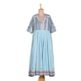 thumbnail image 4 of NOVICA Cotton midi dress, 'Jaipur Heritage', 4 of 9