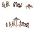 thumbnail image 6 of Almencla 12Pcs Holy Family Figurines, Jesus Born Sculptures Set ,God Resin Jesus Born Ornaments for Bookshelf Cabinet Decorative Home white, 6 of 8