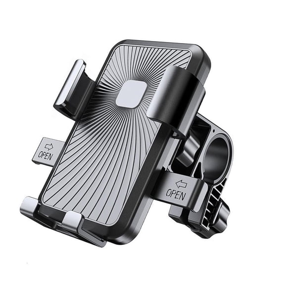 Expandable Bike Handlebar Phone Holder Anti Vibration Design 72 104mm Camera Clearance