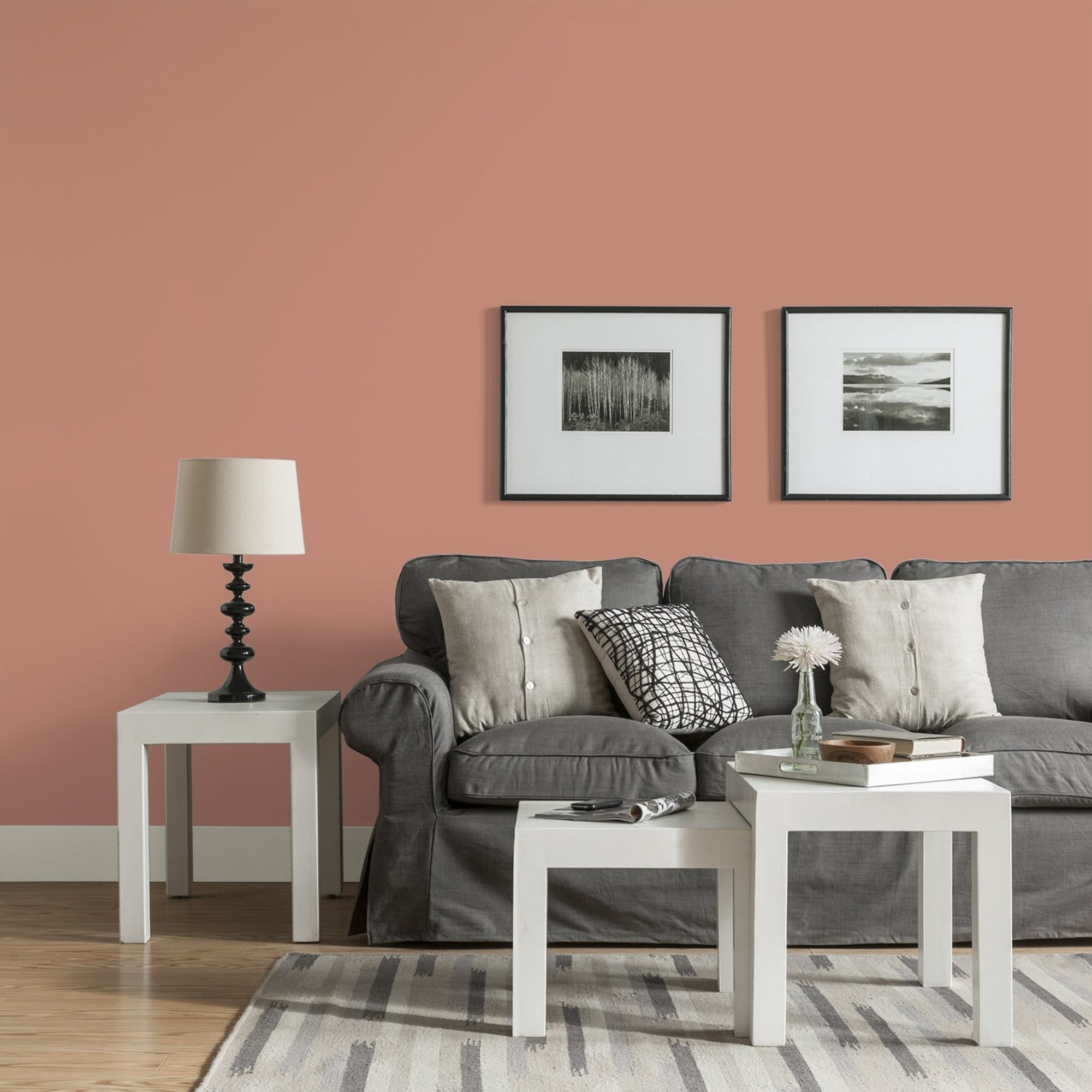 Glidden HEP Copper Trail / Orange, Eggshell Interior Paint with Primer, 1 Quart