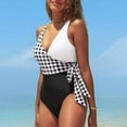 thumbnail image 3 of Aayomet Maillot de Bain une Pièce pour Femmes Résistant au Chlore Col Carré, Noir m, 3 of 4