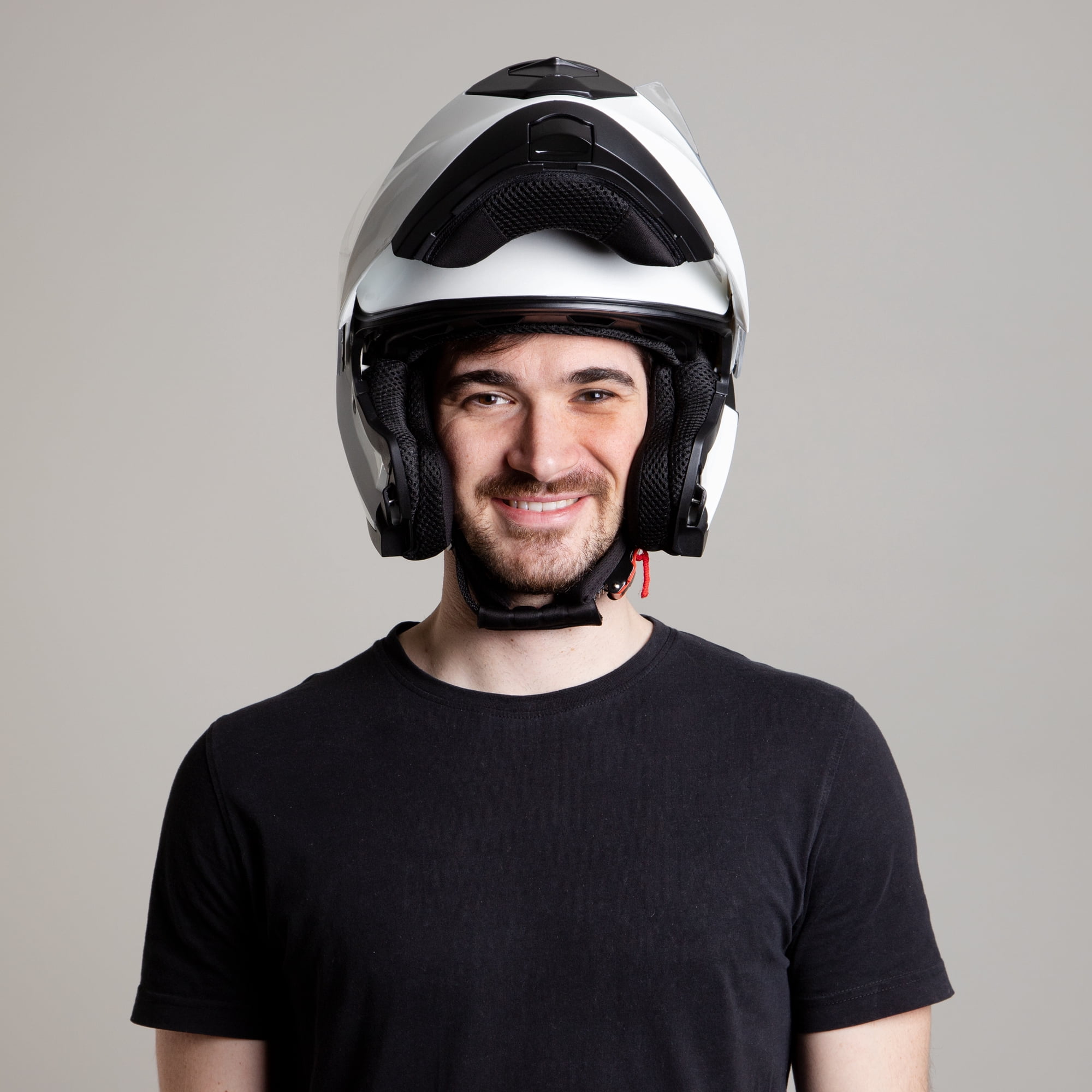 Westt Open Face Motorcycle Helmet - Motocross Helmet Liftable Chin & Dual Visor - ATV Helmets for Adults Motorcycle DOT Approved(M/White Torque X)