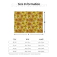 thumbnail image 5 of Disketp Sunflowers1 Flannel Blankets - Thick and Warm Blanket for Winter, Soft Fuzzy Plush King Blanket for All Seasons80"x60", 5 of 6