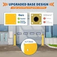 thumbnail image 4 of Yeshouse Bolardo de seguridad de acero resistente, disponible en 91,4 cm, 107,6 cm y 122 cm, color amarillo visible, base sellada y poste inoxidable, ideal para almacenes y estacionamientos, 4 of 7