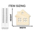 thumbnail image 2 of Unfinished Wood House Silhouette Shape - Craft - up to 36" 42" / 3/4", 2 of 5
