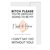Koyal Wholesale You're Obviously Going to Be My Bridesmaid Proposal Cards with Envelopes, Set of 16