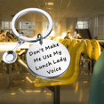 thumbnail image 4 of Zuo Bao Lunch Lady Gift Cafeteria Worker Don't Make Me Use My Lunch Lady Voice Keychain Appreciation Gift for School Canteen Operators Restaurant Server, 4 of 6
