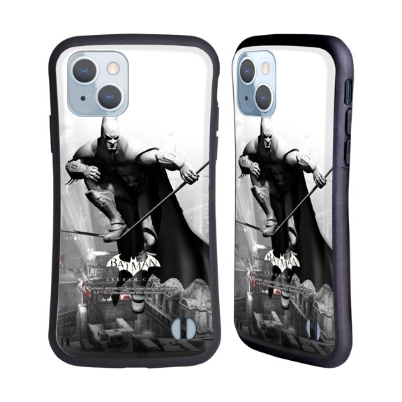 Head Case Designs Officially Licensed Batman Arkham City Key Art Comic Book Cover Hybrid Case Compatible with Apple iPhone 14