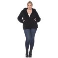thumbnail image 4 of White Mark Women's Plus Size Hooded Sherpa Jacket, 4 of 6