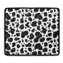 ZIATUBLES Cow Print Washer Dryer Countertop Cover Pad Stain Resistant Washing Machine Dust Cover Mat Top Loader for Laundry Room Kitchen Home Decor Accessories, 24" x 19.7"