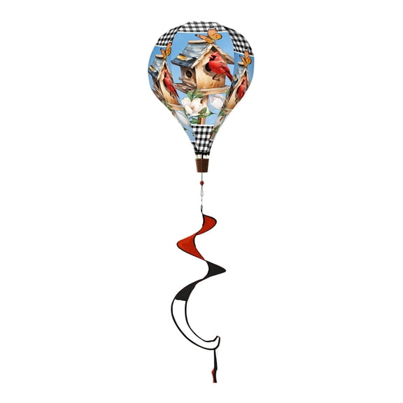 Briarwood Lane Spring Bless This Home Cardinal Balloon Wind Twister 54x12 For Spring Balloon