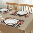 thumbnail image 3 of Pioneer Flower Floral Print Pattern Summer Placemats Table Placemats Set Of 4-Linen Kitchen Washable Placemats Table Mats 12x18 Inch Non-Slip Heat Resistant, 3 of 5