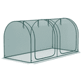 thumbnail image 1 of Outsunny 8 x 4ft Crop Cage with Two Zippered Doors and Ground Stakes green, 1 of 10