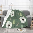 thumbnail image 2 of XMXT Throw Blanket, Cartoon Pine Bear Machine Washable Blankets for Sofa, 50 x 40 inches, 2 of 9