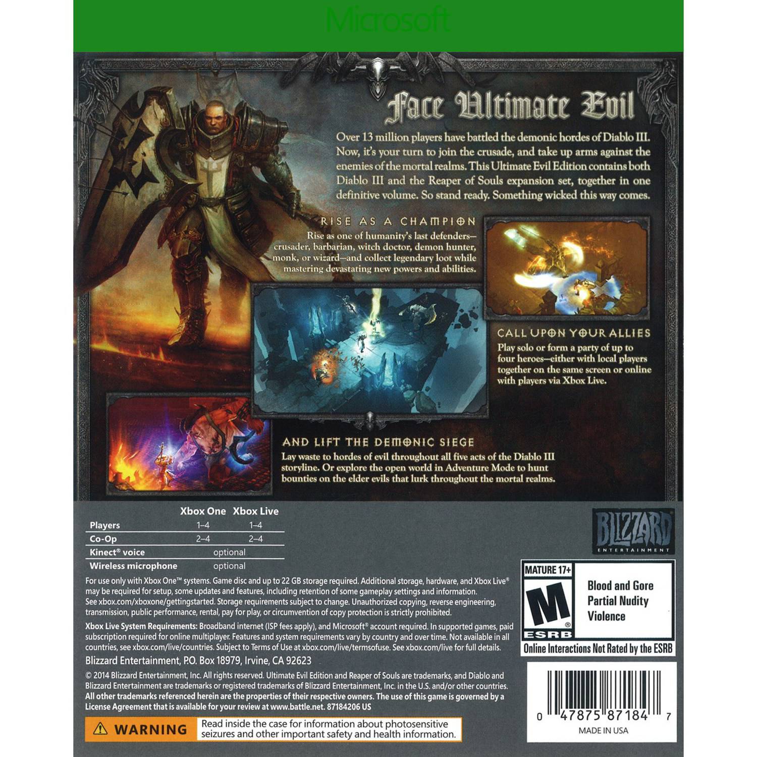 Diablo III Ultimate Evil (Xbox One) - Pre-Owned - image 2 of 8