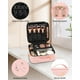 thumbnail image 4 of Organizador de viaje para cosméticos Makeup Train Case Relavel, color rosa, 4 of 7