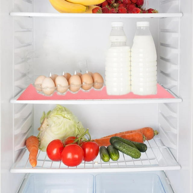 8 Pcs Doublures de Réfrigérateur Lavables Doublures d'Étagère de Frigo Doublure de Tiroir Doublure de Frigo Découpable