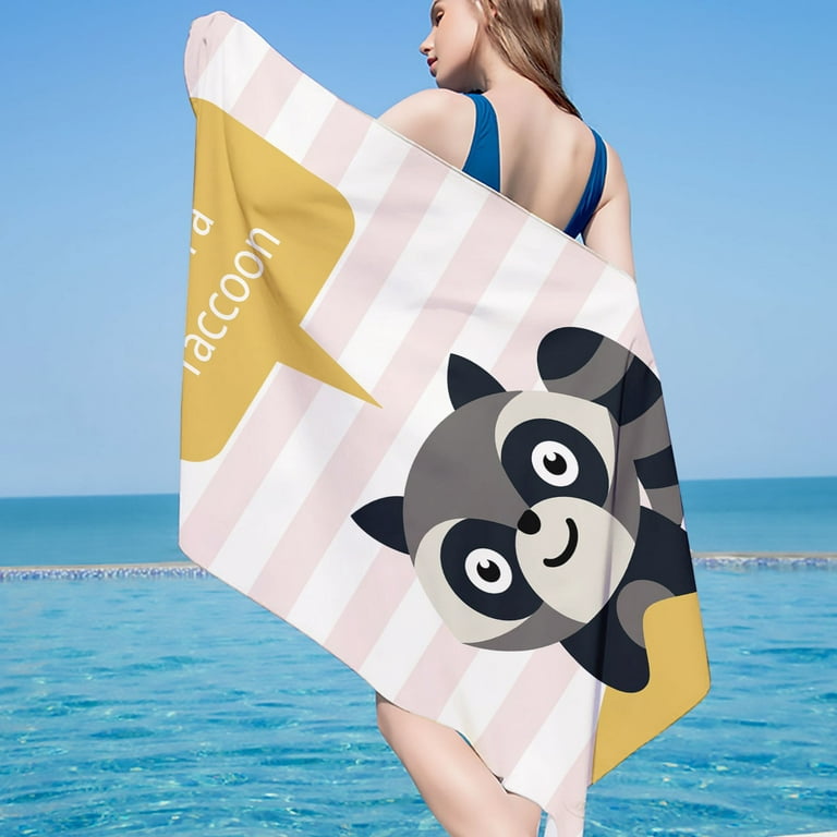 Winter Savings Clearance! Suokom Microfiber Beach Towel Super Lightweight Colorful Bath Towel Sandproof Beach Blanket Multi-Purpose Towel for Travel