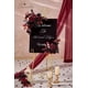 thumbnail image 3 of Flores artificiales Serwalin, borgoña, rosas negras, espuma de seda, 3 of 9