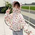 thumbnail image 2 of Bovxnpu Boys Girls Tops Lightweight Long Sleeve Zip Up Hoodie Jacket, Girls Thin Zip-Up Hoodie Sun Protection Jacket Hooded Shirt Pockets Running Outdoor 5-7 Years, 2 of 3