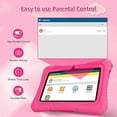 thumbnail image 2 of Veidoo Tableta Android para Niños de 7 Pulgadas, Almacenamiento RAM de 2 GB y 32 GB, Tableta de Aprendizaje para Niños, Parental, Tableta para Niños Pequeños con Funda de Silicona (Rosa), 2 of 5